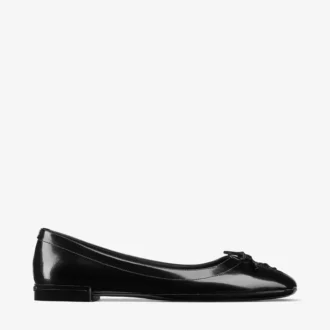 Ballerines Scarlett noires en cuir Spazzolato souple