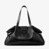 Bar Holdall Grand sac de voyage en cuir noir style Biker