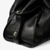 Bar Holdall Grand sac de voyage en cuir noir style Biker