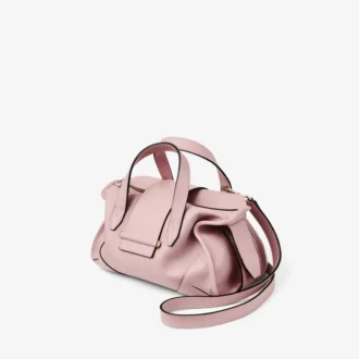 Bar Holdall Small Sac de voyage en cuir Rose Biker