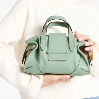 Bar Holdall Small Sac de voyage en cuir Verde Biker