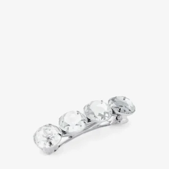 Barrette à cheveux Barrette à cheveux en cristal finition argentée