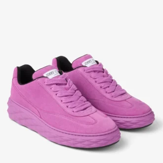 Baskets basses Diamond Maxi Retro M en daim velours violet orchidée