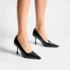 Escarpins Ixia 80 en cuir nappa noir