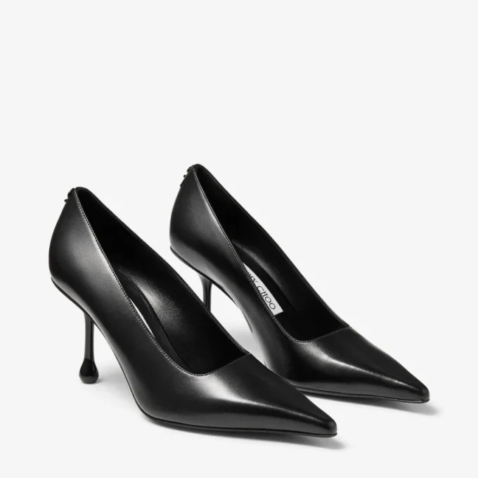 Escarpins Ixia 80 en cuir nappa noir
