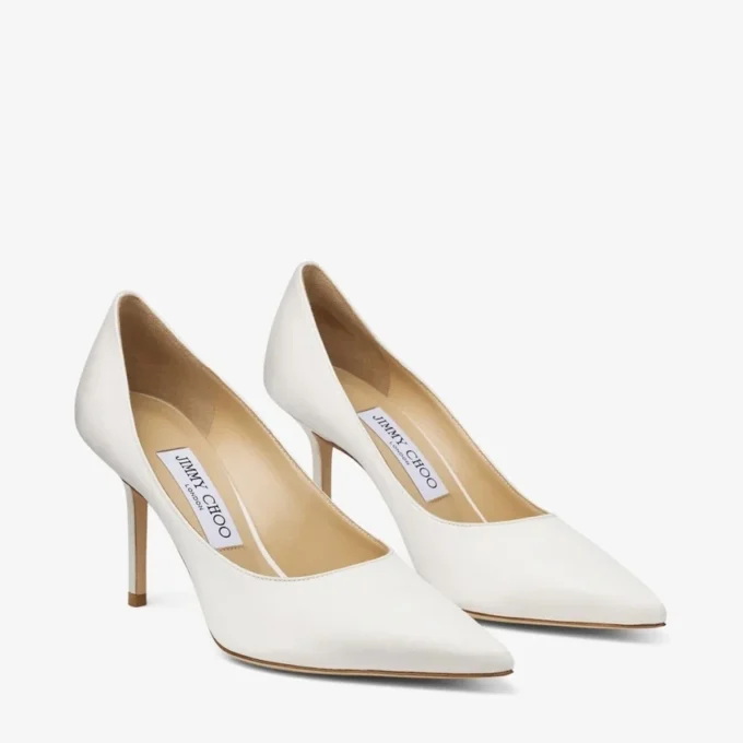 Escarpins Love 85 en satin ivoire