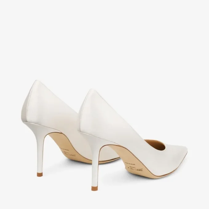 Escarpins Love 85 en satin ivoire