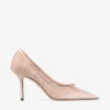 Escarpins Love Mesh 85 Macaron en satin avec tulle froncé