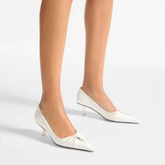 Escarpins Scarlett 50 en cuir nappa couleur latte