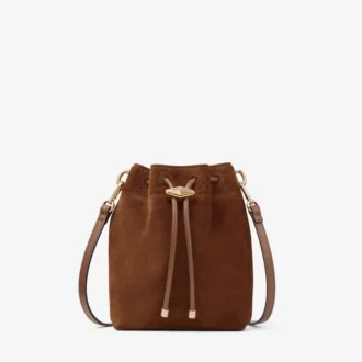 Mini sac Cinch en daim beige