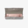 Pochette Sweetie en acrylique effet marbré gris