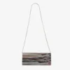 Pochette Sweetie en acrylique effet marbré gris