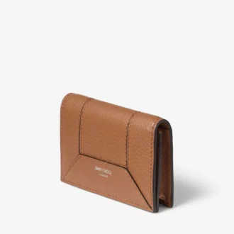 Porte-monnaie Diamond Nello M en cuir de veau grainé beige