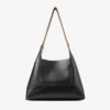 Sac à bandoulière Diamond Hobo Medium en cuir noir
