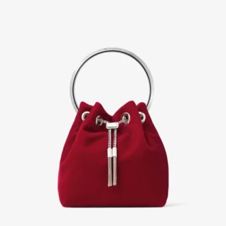 sac bon bon en velours rouge rubis 1 330x330 - Sac Bon Bon en velours rouge rubis