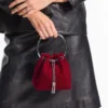 Sac Bon Bon en velours rouge rubis
