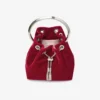 Sac Bon Bon en velours rouge rubis
