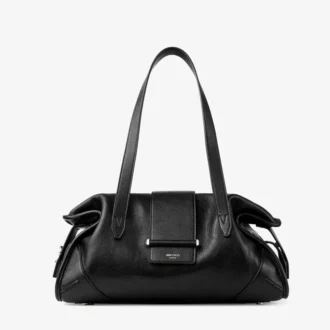 Sac de voyage Bar Holdall Medium en cuir de Biker noir