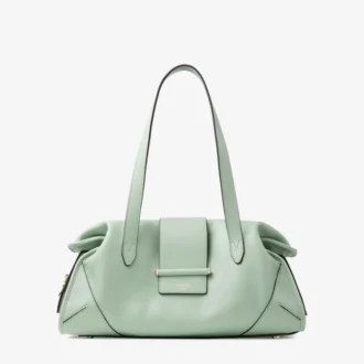 Sac de voyage Bar Holdall Medium en cuir Verde Biker