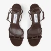 Sandales Leo 65 en daim chocolat
