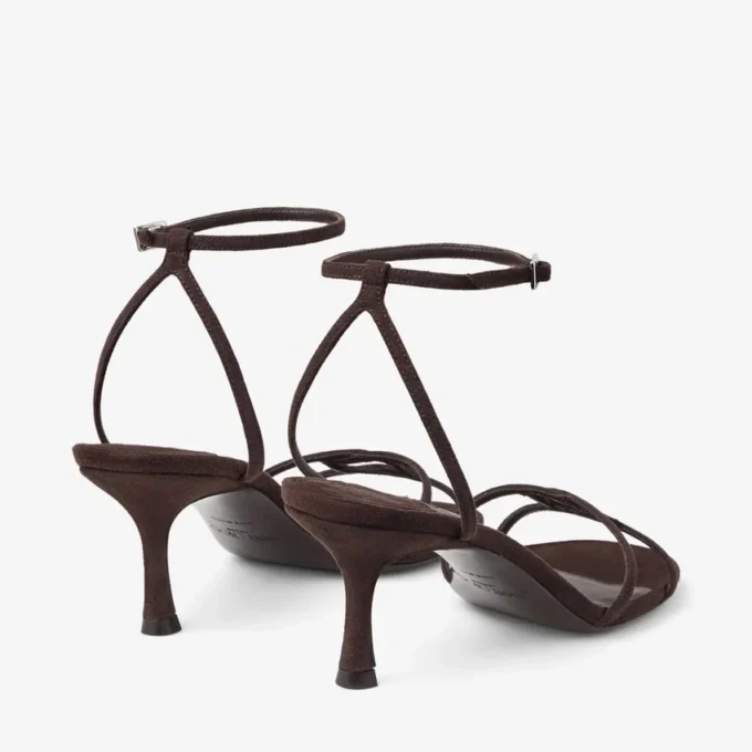 Sandales Leo 65 en daim chocolat