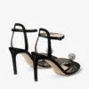 Sandales Sacora 85 en dentelle noire avec boule ornée de cristaux