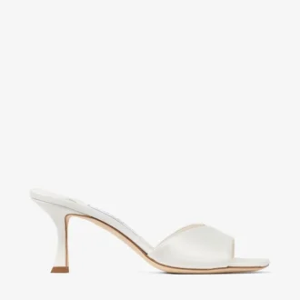 Sandales Skye 70 en satin ivoire