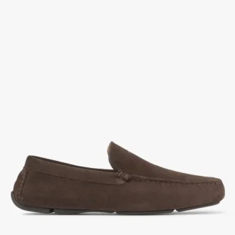 Stanly Driver Chaussures de conduite en daim inversé moka