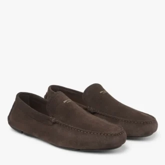 Stanly Driver Chaussures de conduite en daim inversé moka