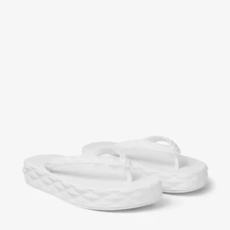Tongs Diamond en caoutchouc blanc optique