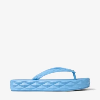 Tongs Diamond en caoutchouc bleu poudré