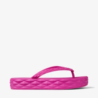 Tongs Diamond en caoutchouc fuchsia