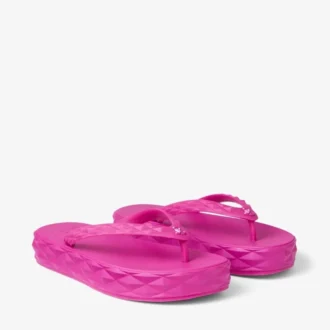 Tongs Diamond en caoutchouc fuchsia