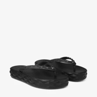 Tongs Diamond en caoutchouc noir