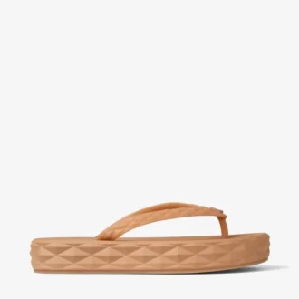 Tongs Diamond Tongs en caoutchouc couleur caramel