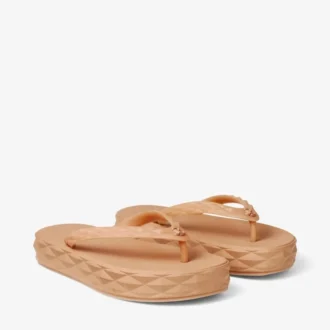 Tongs Diamond Tongs en caoutchouc couleur caramel